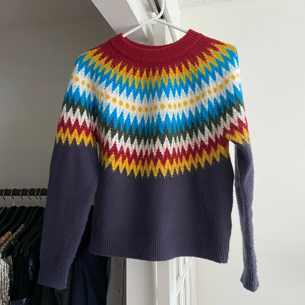 Simons Colourful Fair Isle Sweater - Picture 1 of 3